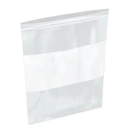 Reclosable Bags 2 Mil - White Block