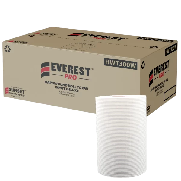 Hand Towel Rolls - 7.85" x 300', White - HWT300W