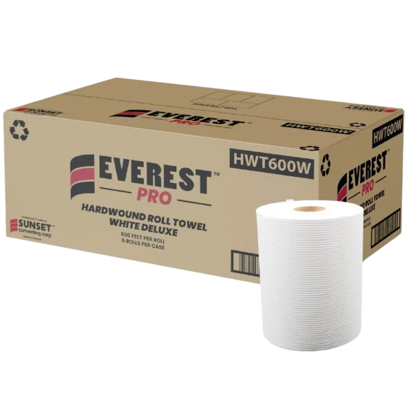 Hand Towel Rolls - 600', White - HWT600W